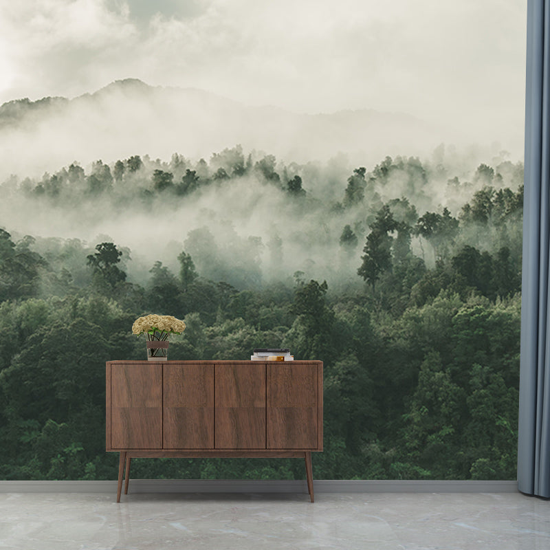 Washable Stain Resistant Mural Wallpaper Quiet Forest Indoor Wall Mural