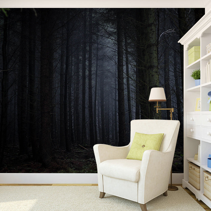 Quiet Forest Photography Mural Wallpaper Decorative Bedroom Wall Mural