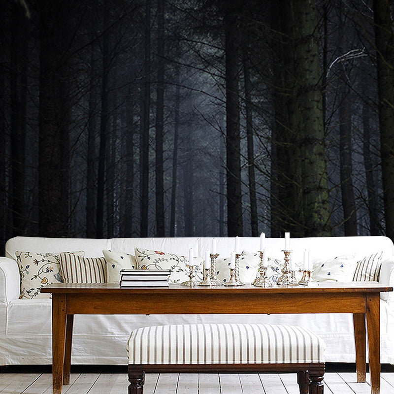 Quiet Forest Photography Mural Wallpaper Decorative Bedroom Wall Mural