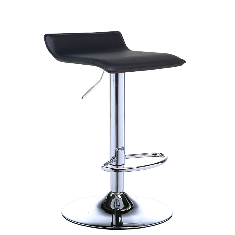 Contemporary PU Leather Swivel Barstool Indoor Bar Stool with Low Back