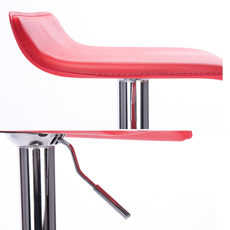 Contemporary PU Leather Swivel Barstool Indoor Bar Stool with Low Back