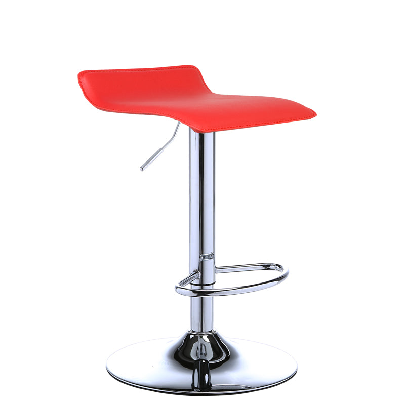 Contemporary PU Leather Swivel Barstool Indoor Bar Stool with Low Back