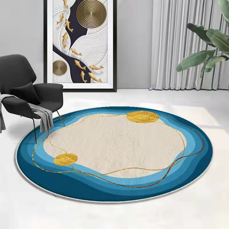 Zwart gradiënt helling tapijt polyester modern tapijt wasbaar tapijt voor woonkamer