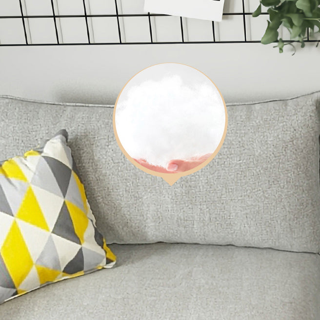 Contemporary Sewn Pillow Back Sofa with Pillow Top Arm for Apartment