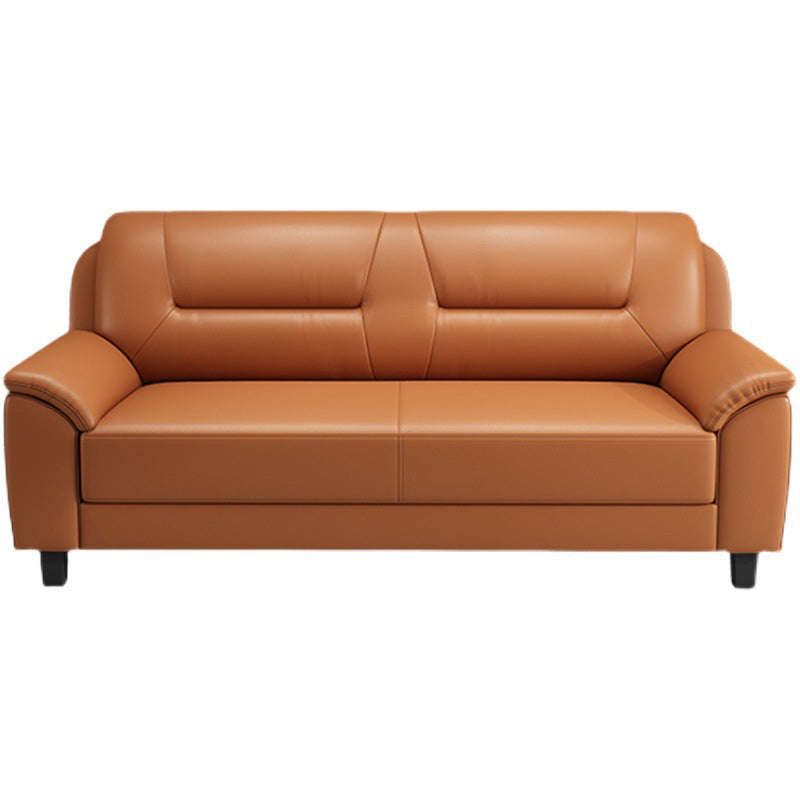 Pillow Top Arm Sofa 55.12"/70.87" W Faux Leather 3-Seat Loveseat