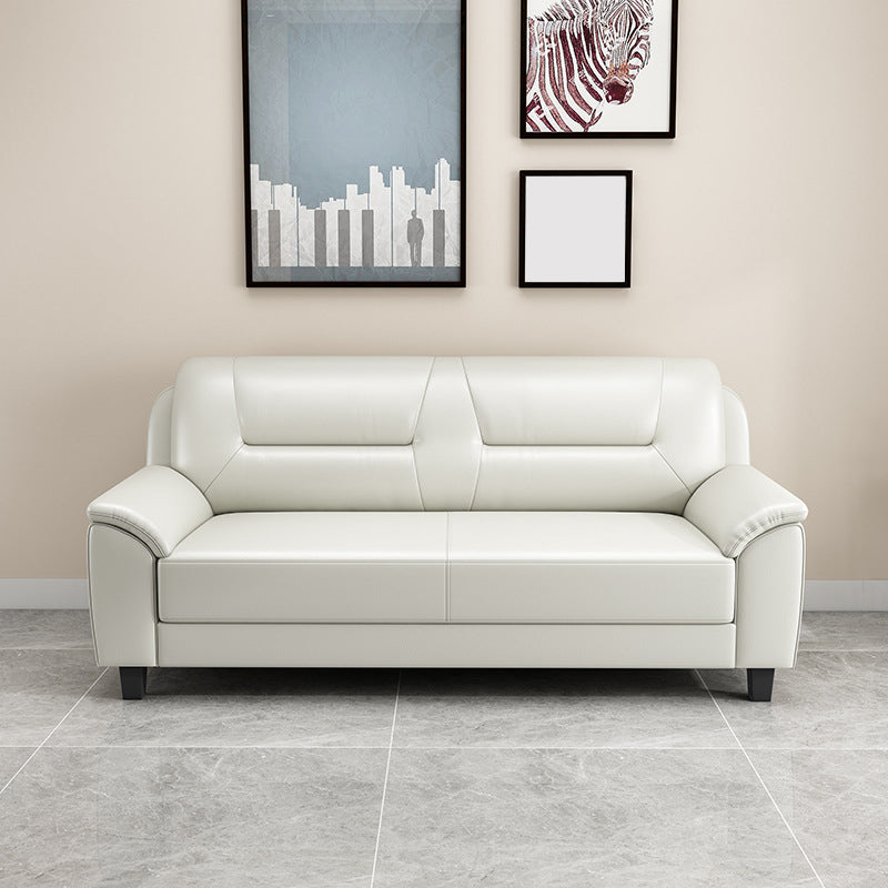 Pillow Top Arm Sofa 55.12"/70.87" W Faux Leather 3-Seat Loveseat