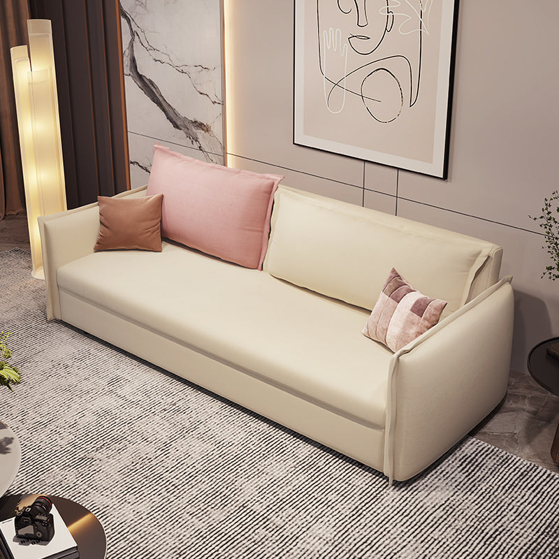 Loose Back Convertible Settee Loveseat Square Arm Standard Bed Settee