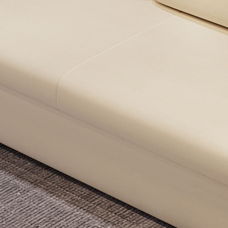 Convertible Sofa Bed Square Arm Standard Settee Furniture with Storage