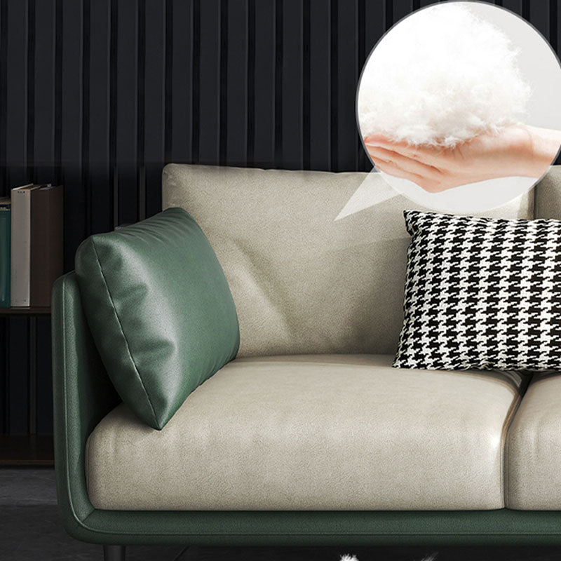 Modern Style Square Armrest Sponge Seat Filled with Wood Orange/grey/white/blue Sofa