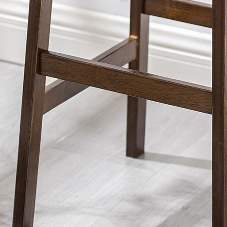 Modern Style Backless Bar-stool Square Counter Bar Stool with Wooden Legs