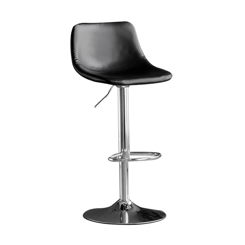 Contemporary Metal Kitchen Dining Room Armless Stool Adjustable Height Barstool