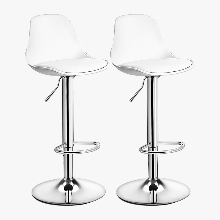 Contemporary Style Liftable Bar Stool Bucket Counter Bar Stool with Metal Legs