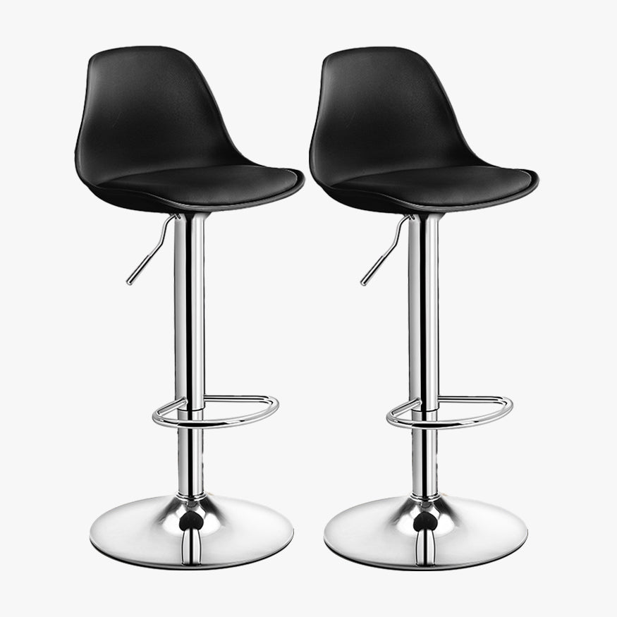 Contemporary Style Liftable Bar Stool Bucket Counter Bar Stool with Metal Legs