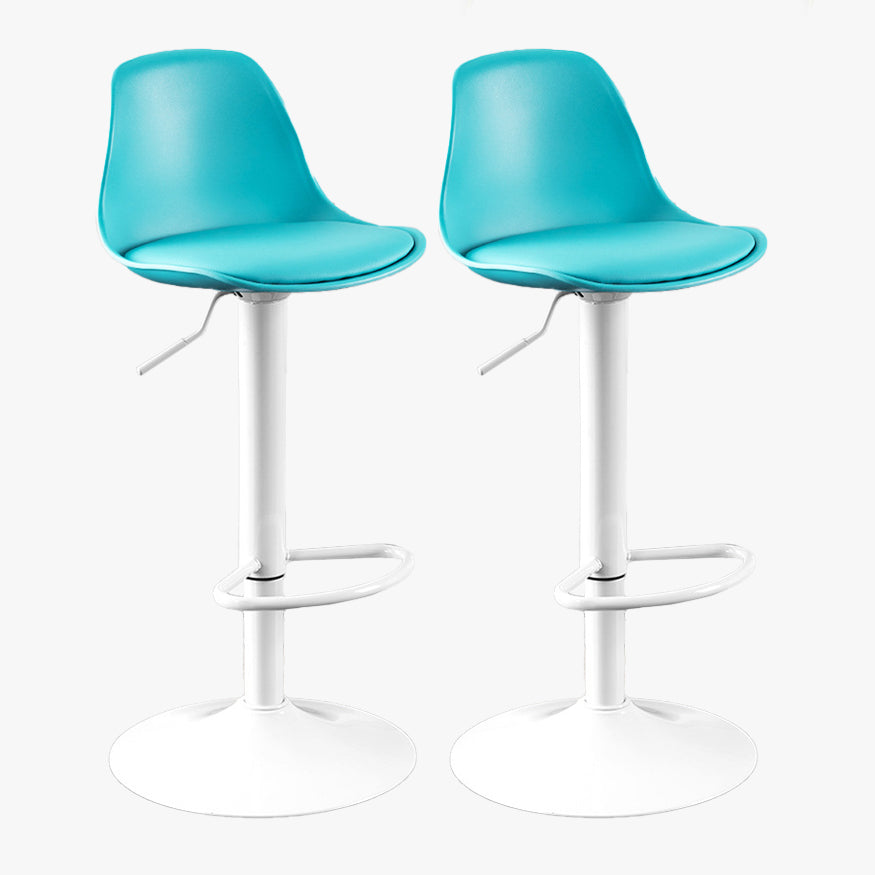 Contemporary Style Liftable Bar Stool Bucket Counter Bar Stool with Metal Legs