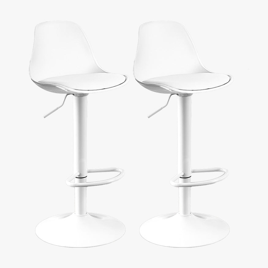 Contemporary Style Liftable Bar Stool Bucket Counter Bar Stool with Metal Legs