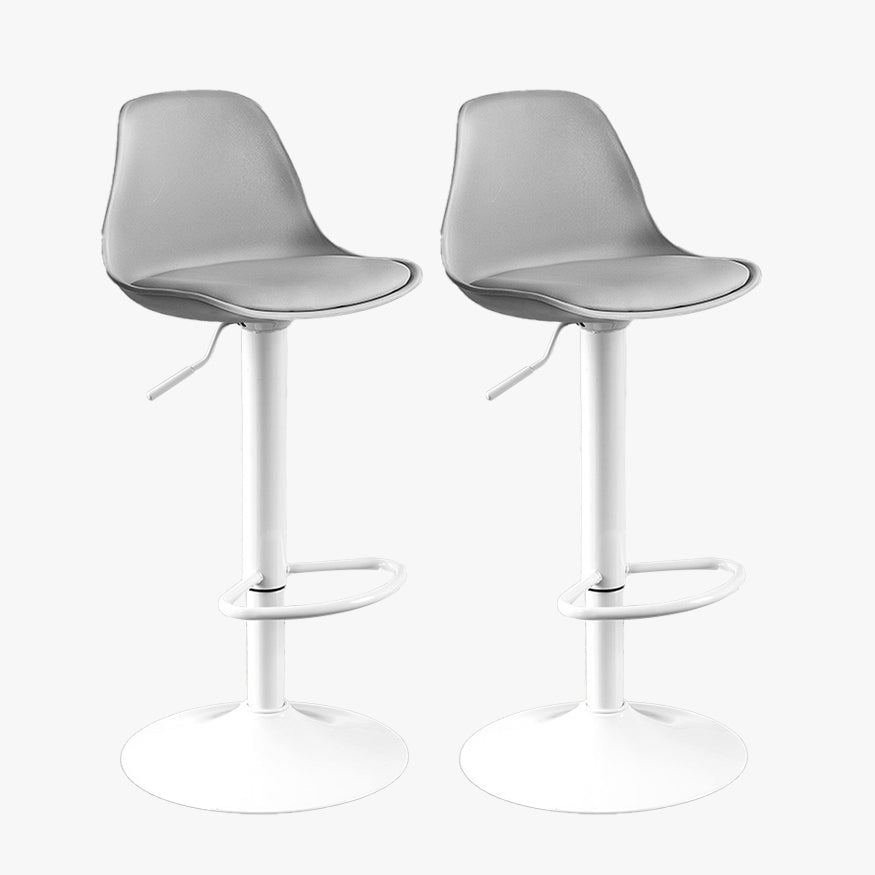 Contemporary Style Liftable Bar Stool Bucket Counter Bar Stool with Metal Legs