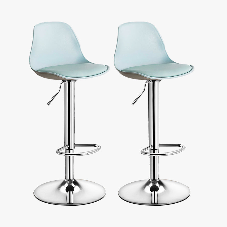 Contemporary Style Liftable Bar Stool Bucket Counter Bar Stool with Metal Legs