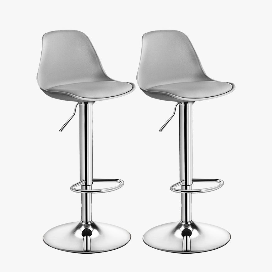 Contemporary Style Liftable Bar Stool Bucket Counter Bar Stool with Metal Legs