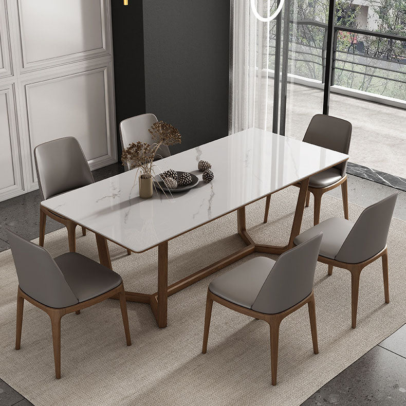 Modern 1/2/3/4/7 Pieces Dining Set Sintered Stone Dining Table Set for Home
