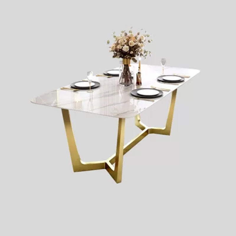 Glam Style 1/4/5/6/7 Pieces Dining Set Sintered Stone Dining Table Set for Dining Areas