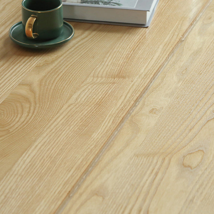 Solid Wood Top Dining Table Rectangle Pine Wood Table with Sled Base