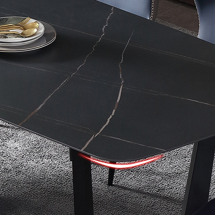 Industrial Rectangle Furniture Trestle Base Dining Site Table for Dining Room