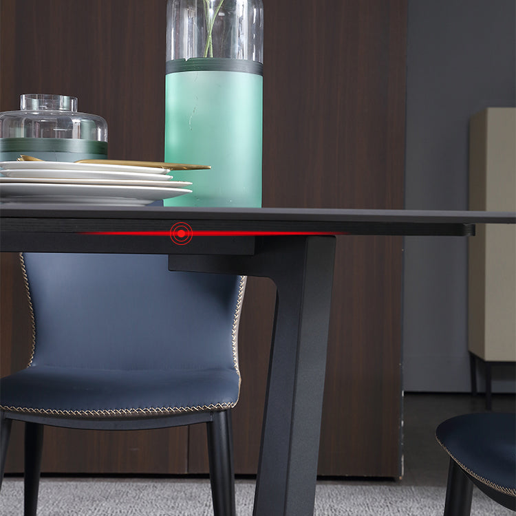 Industrial Rectangle Furniture Trestle Base Dining Site Table for Dining Room