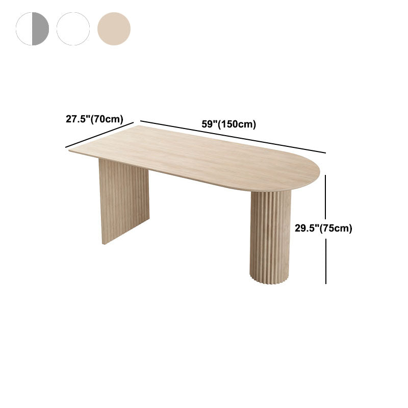Table d'intérieur de forme irrégulière pour restaurant, table d'île moderne avec double piédestal