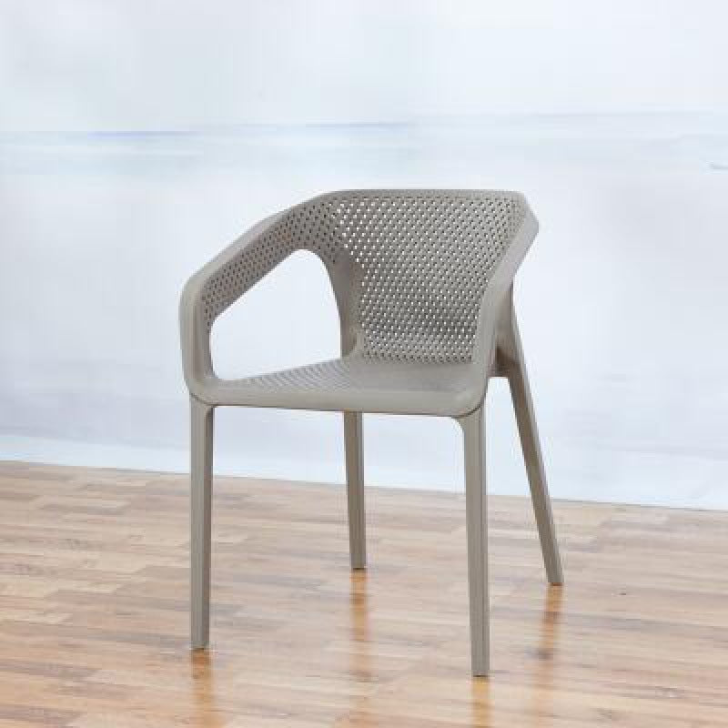 Contemporary Stackable Chair Dining Kitchen Arm Chair with Plastic Legs