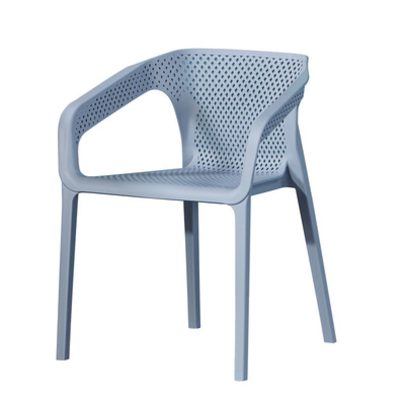 Contemporary Stackable Chair Dining Kitchen Arm Chair with Plastic Legs