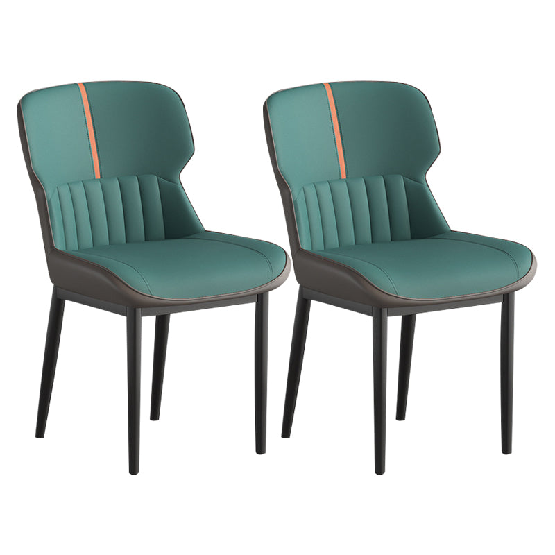 Contemporary Metal Indoor-Outdoor Room Chair Wingback Side Chair