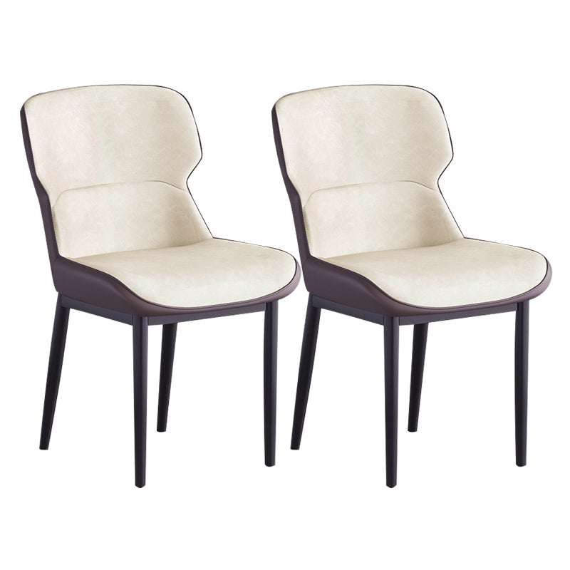 Contemporary Metal Indoor-Outdoor Room Chair Wingback Side Chair