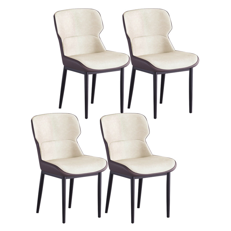 Contemporary Metal Indoor-Outdoor Room Chair Wingback Side Chair