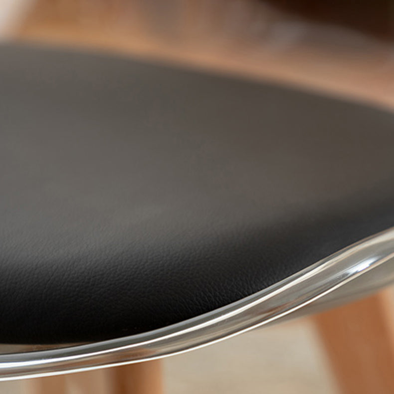 Scandinavian Wood Indoor-Outdoor Chair Solid Back Side Chair