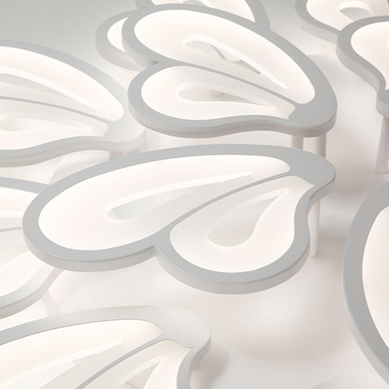 Weiße Deckenbeleuchtung moderne LED -Metall Deckenlampe für Wohnzimmer Schlafzimmer