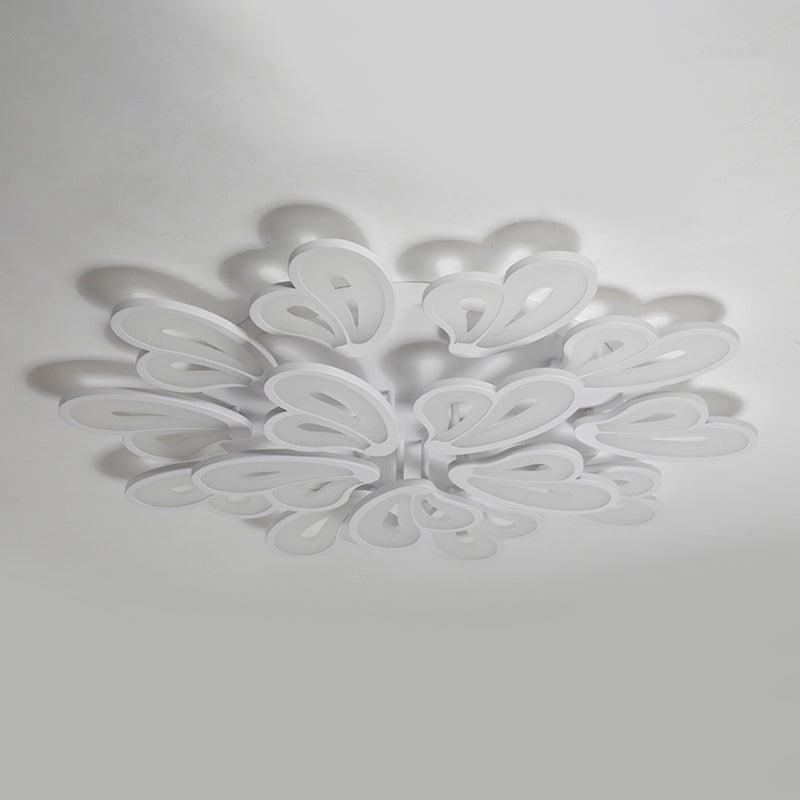 Weiße Deckenbeleuchtung moderne LED -Metall Deckenlampe für Wohnzimmer Schlafzimmer