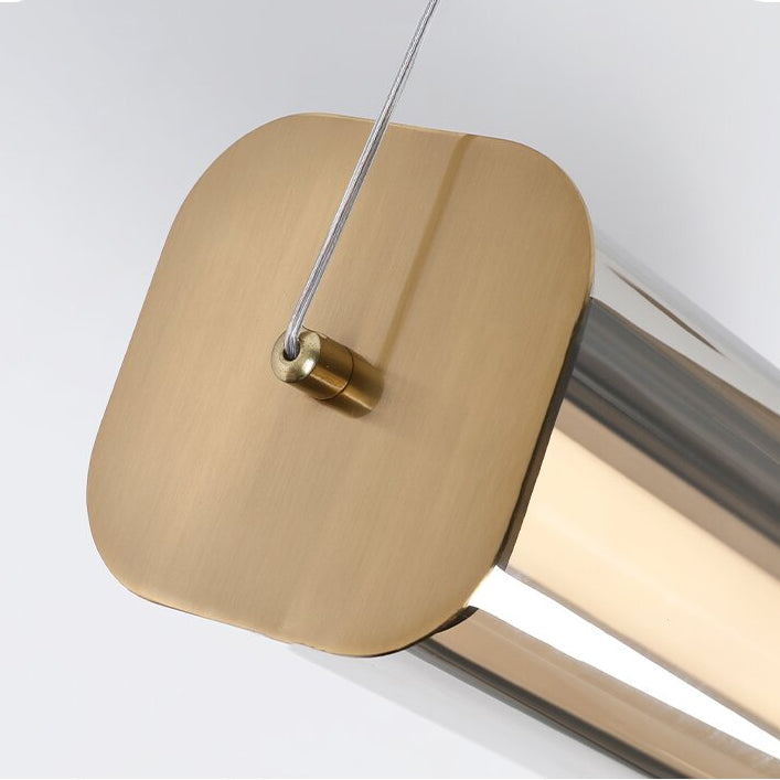 Moderner Stil Rechteck anheizt Licht klares Glas 1 hängende Anhängerlicht