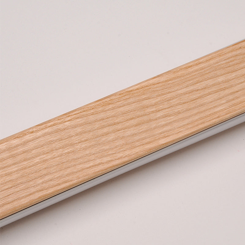 Sombra lineal madera pared apliques de estilo moderno luz de pared de luz simple en marrón