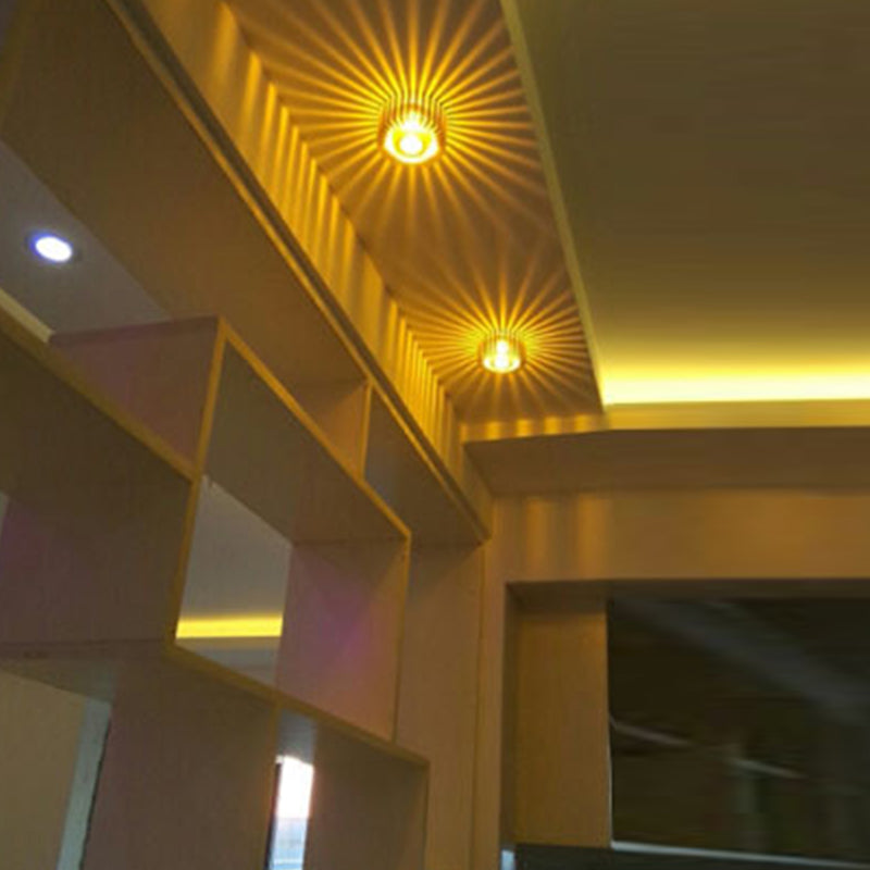Sunflower Effect RGB Flush Light Fixtures Modern Aluminum LED Flush Ceiling Light