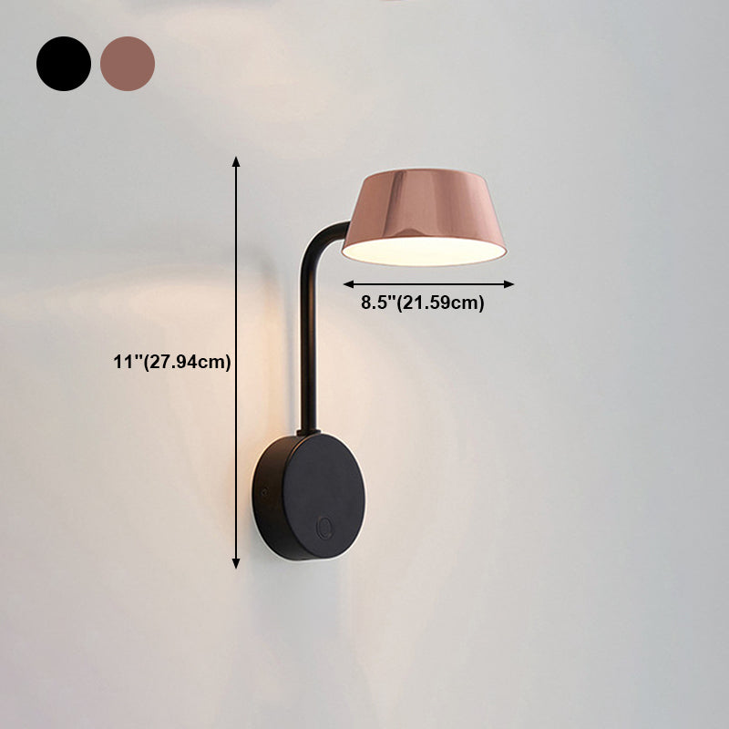 Rotatable LED Reading Wall Lamp Modern Style Metal Bedside Iron Wall Light Fixture