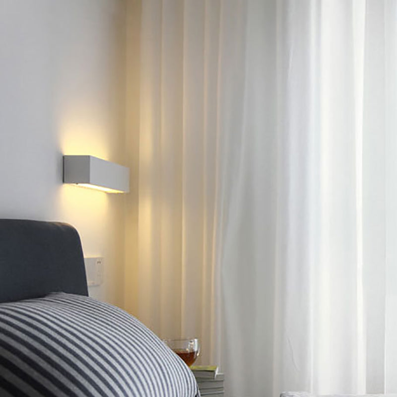 Rectangular Staircase LED Wall Lamp Aluminum Macaron Style Wall Washer Sconce