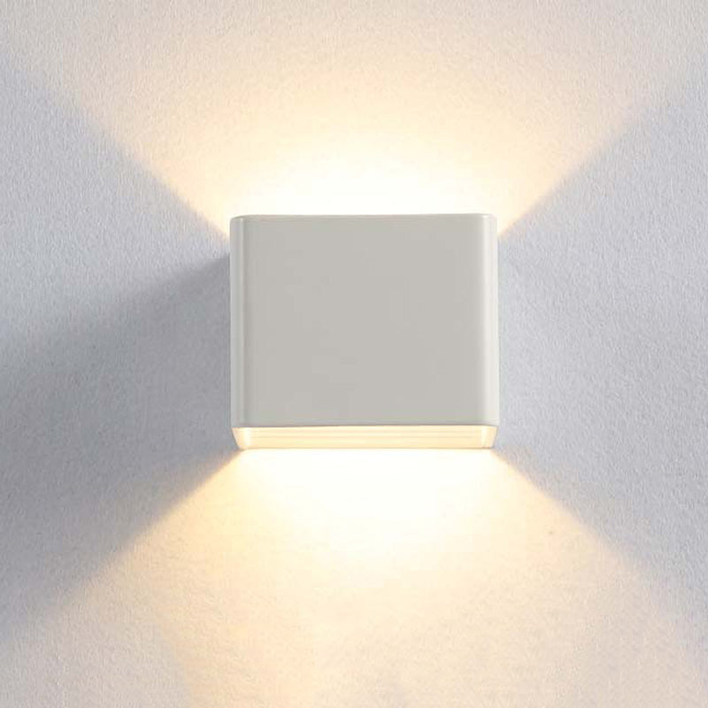 Rectangular Staircase LED Wall Lamp Aluminum Macaron Style Wall Washer Sconce