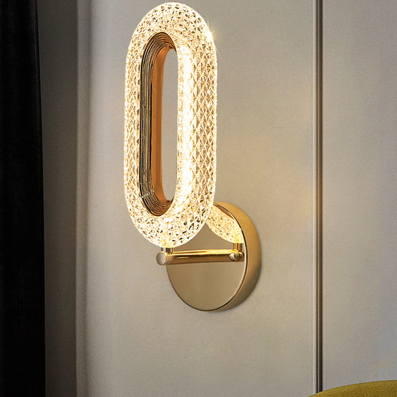 Luz lujosa LED LED LIGHT POSTMODERN METAL ORO Sala de estar Luz de la pared de la pared