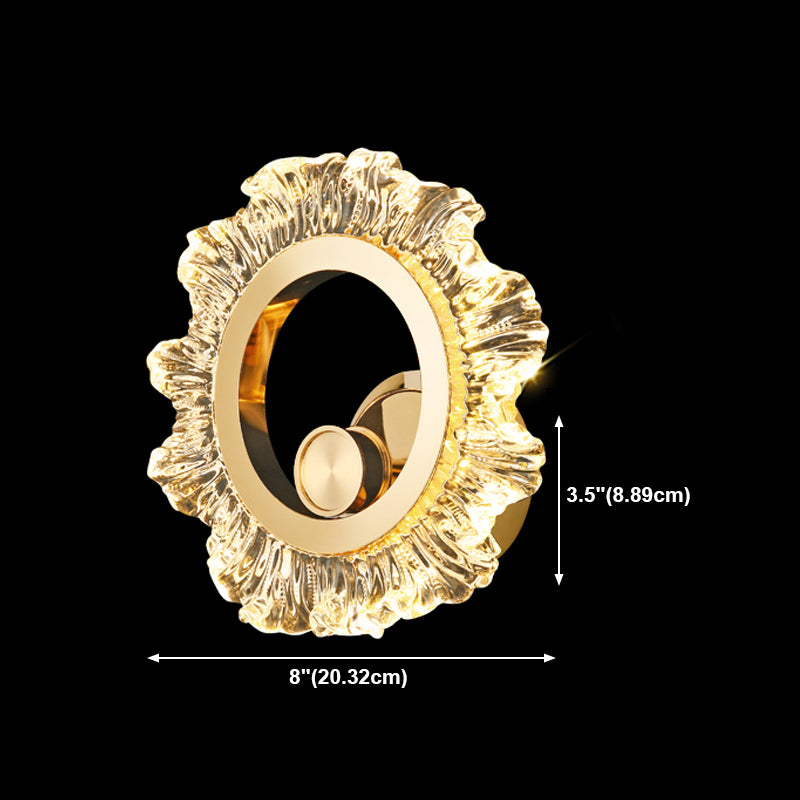 Luz lujosa LED LED LIGHT POSTMODERN METAL ORO Sala de estar Luz de la pared de la pared