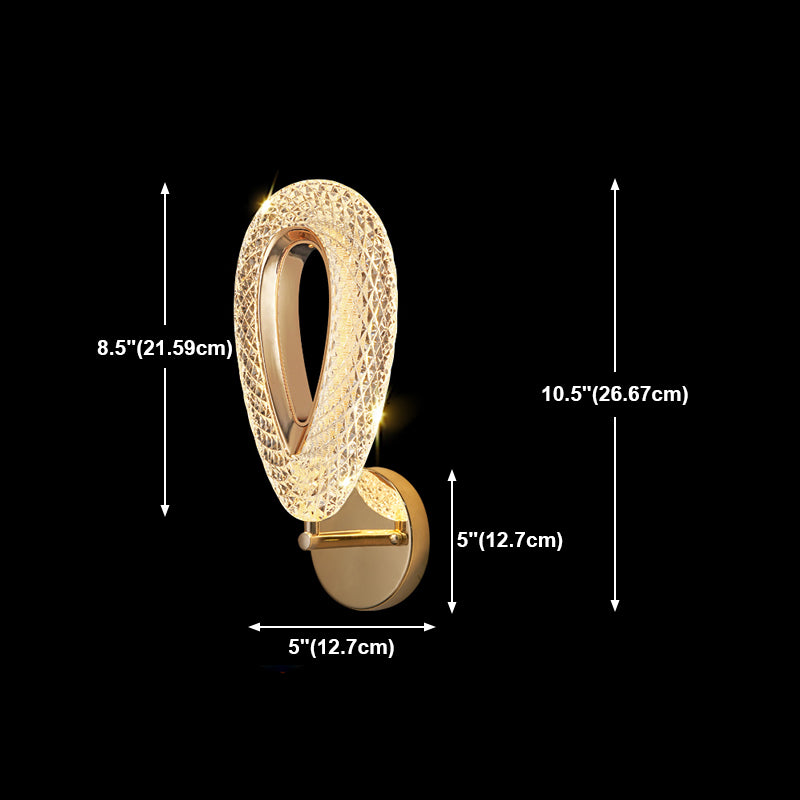 Luz lujosa LED LED LIGHT POSTMODERN METAL ORO Sala de estar Luz de la pared de la pared