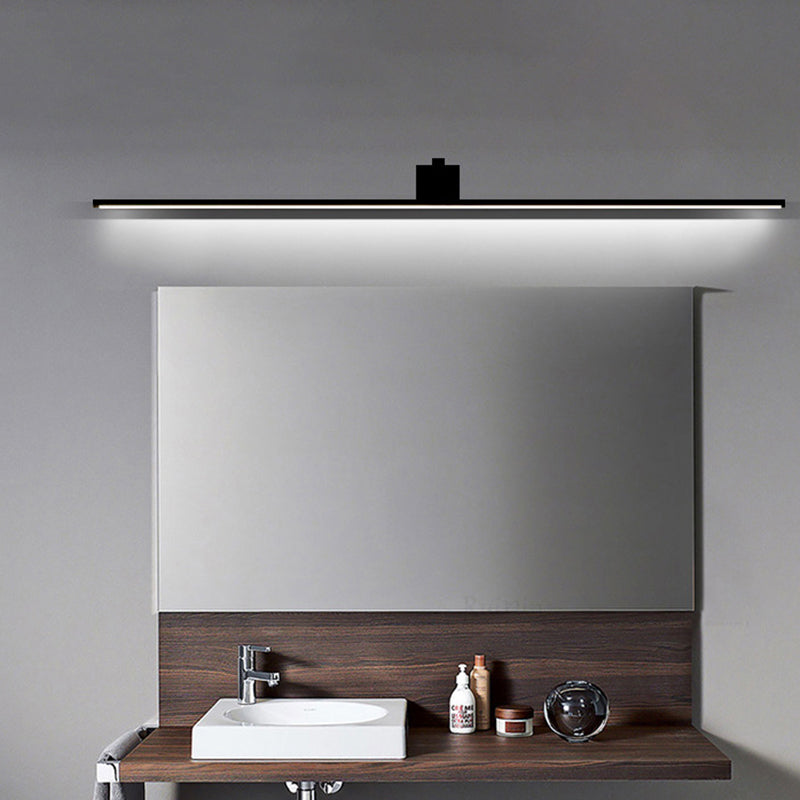 Metal Rectilinear LED Vanity Light Simplicity Bathroom Sconce Light Fixture