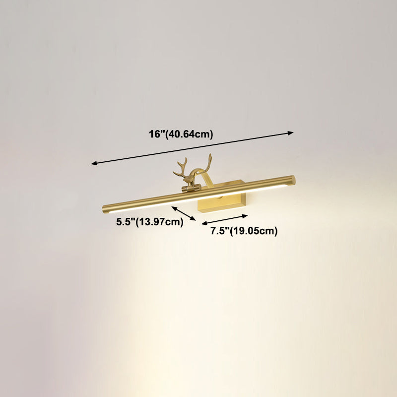 Metal Wall Lighting Fixture Simple LED Wall Sconce Light Fixture for Bathroom