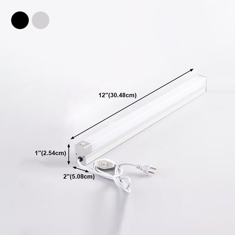 Infrared Sensing Vanity Wall Lamp No-Drilling Modern Bathroom LED Wall Sconce with Plug