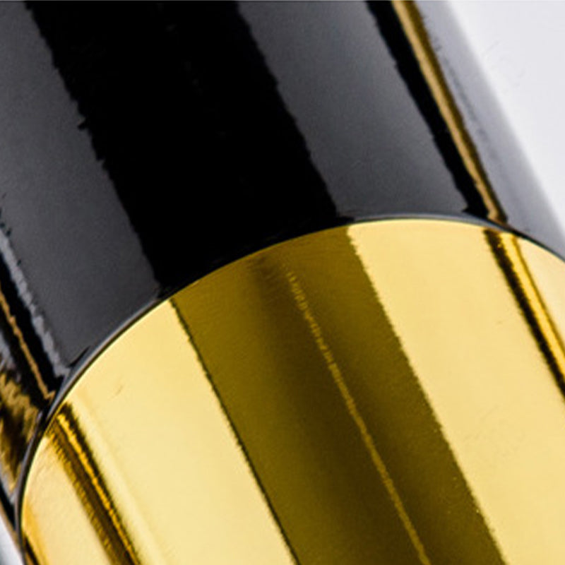 Partido colgante de metal de lámpara de araña posmoderna de oro negro para el dormitorio