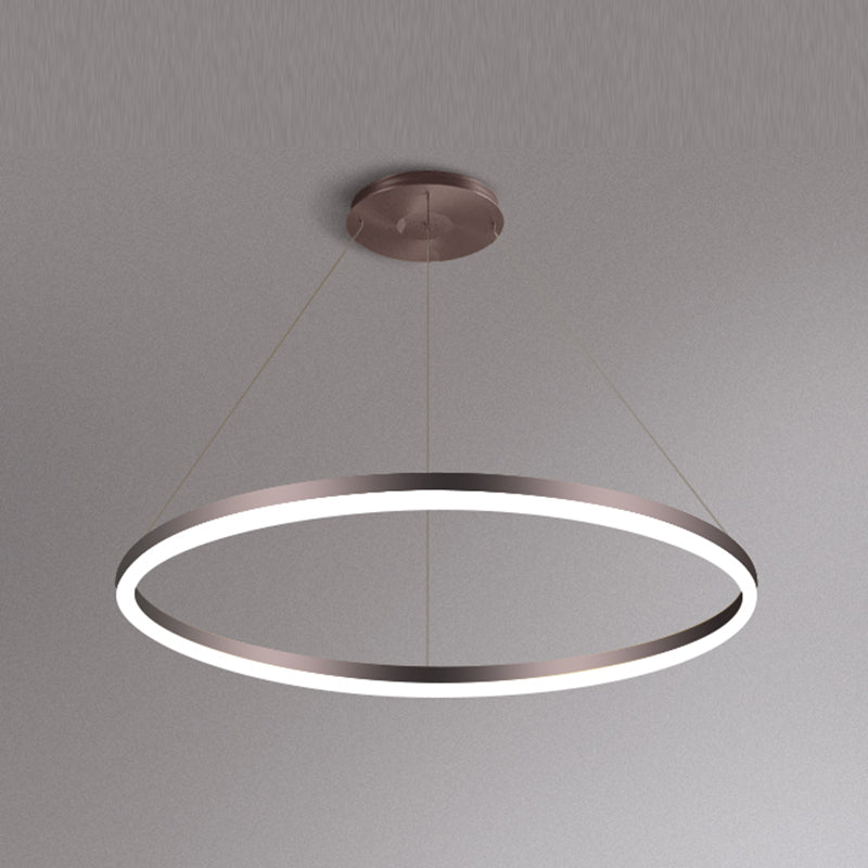 Forme de roue Métal Pendre Luminure de style moderne 1 Light Hanging Lightture